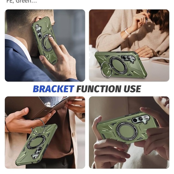 NWT- Green Rugged Phone Case with Ring Holder and Reinforced Corners - Picture 7 of 8